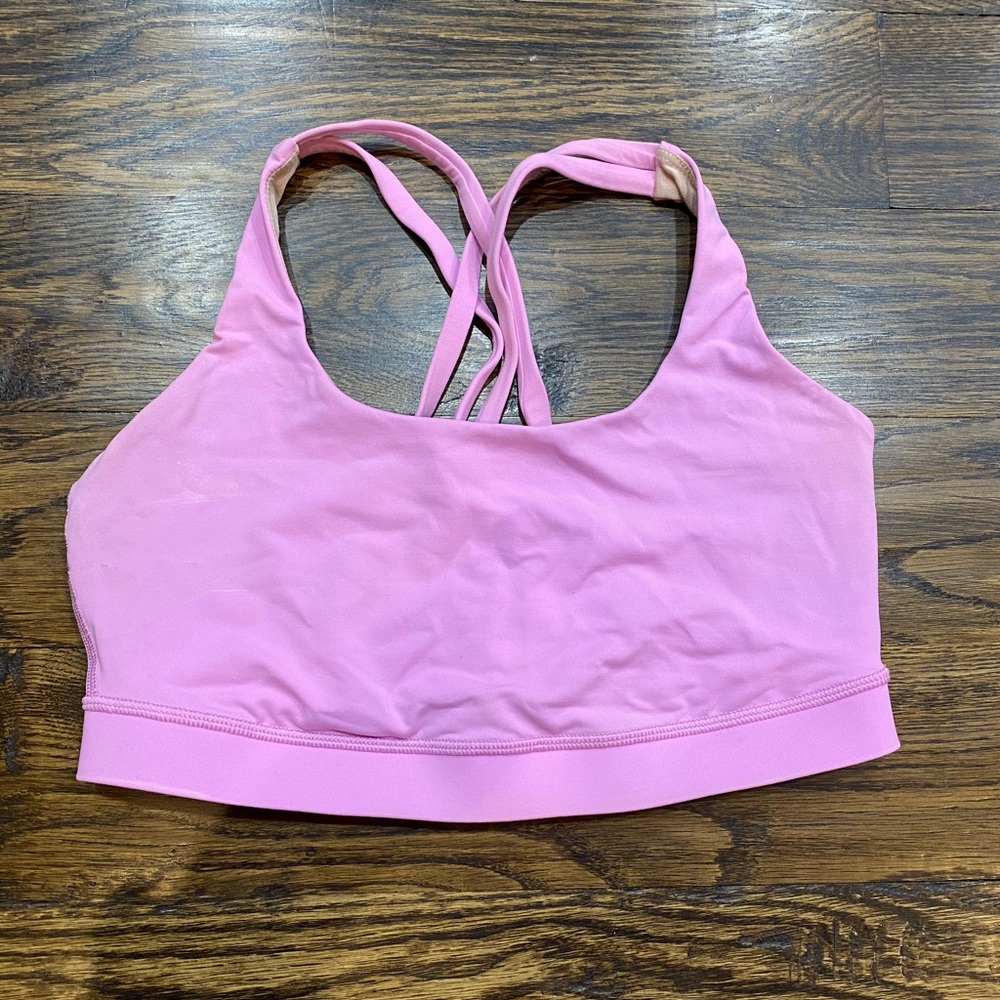 Lulu size 8 powder pink energy bra